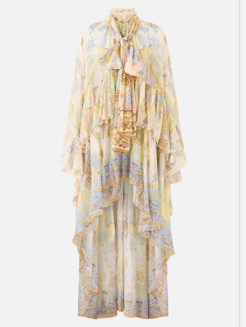 Camilla ruffle high low dress with long sleevein East of istanbul - Picture 7 of 16